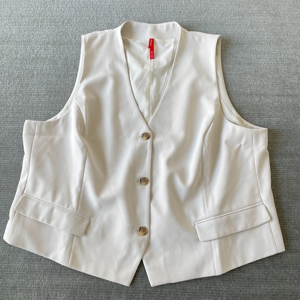 Spanx Crepe Vest Womens 3X Tailored Suit 3-Button Capsule Classic Office